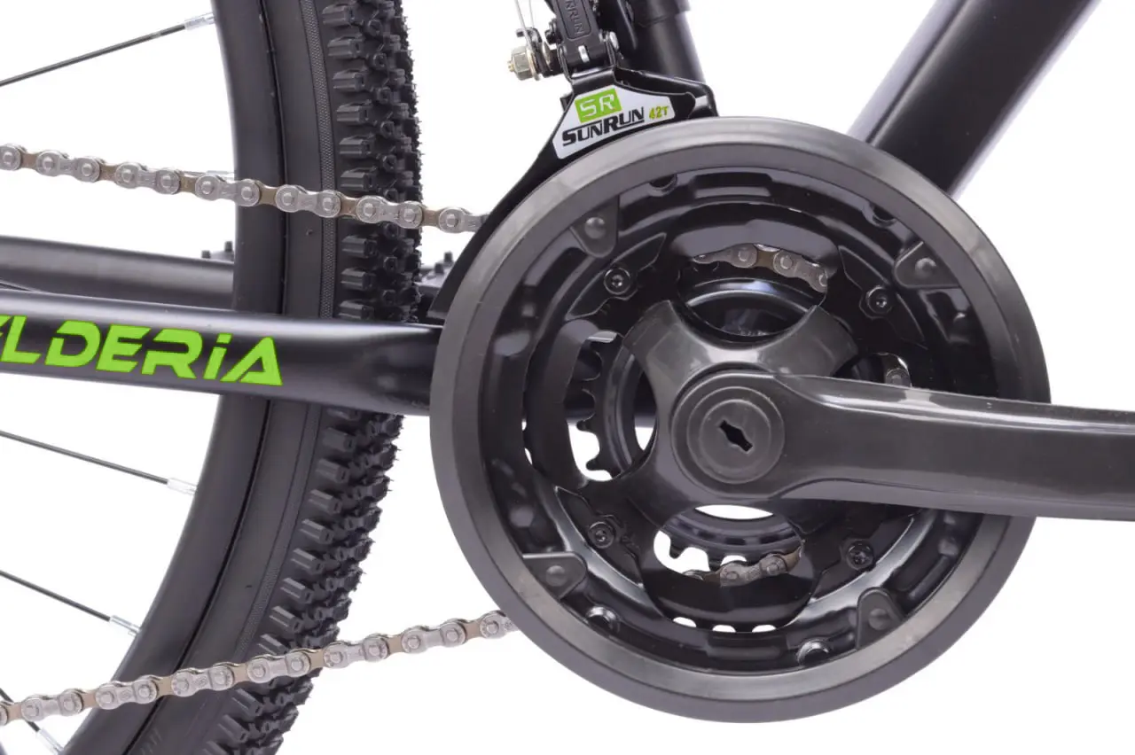 Велосипед Belderia Megapower 29 (Black/Green) - 10