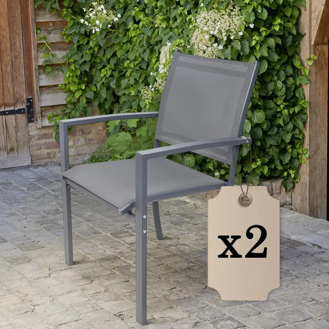 Set scaune de gradina Saska Garden 1065007 (Grey)