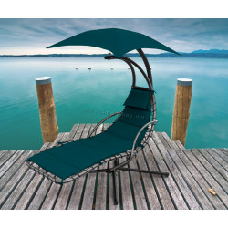 Шезлонг с тентом Saska Garden 1067070 (Turquoise)