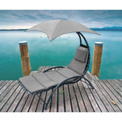 Шезлонг с тентом Saska Garden 1067087 (Grey)