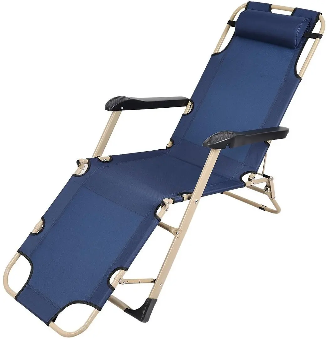 Шезлонг Enero Camp 1065496 (Blue/Beige) - 2