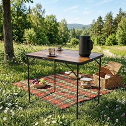 Стол складной Enero Camp 1055190 (Brown/Black)