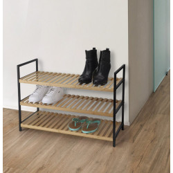 Стеллаж для обуви Excellent Houseware 278157 (Bamboo/Black)