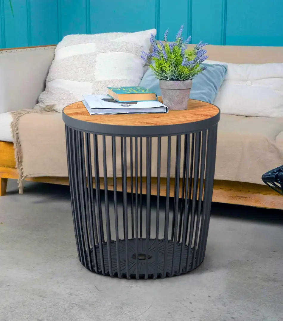 Журнальный столик Prosperplast Clubo (Anthracite/Bamboo)