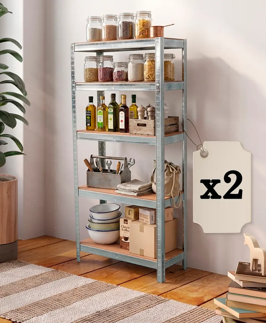 Набор стеллажей Strend Pro 221193 (Silver/Brown)