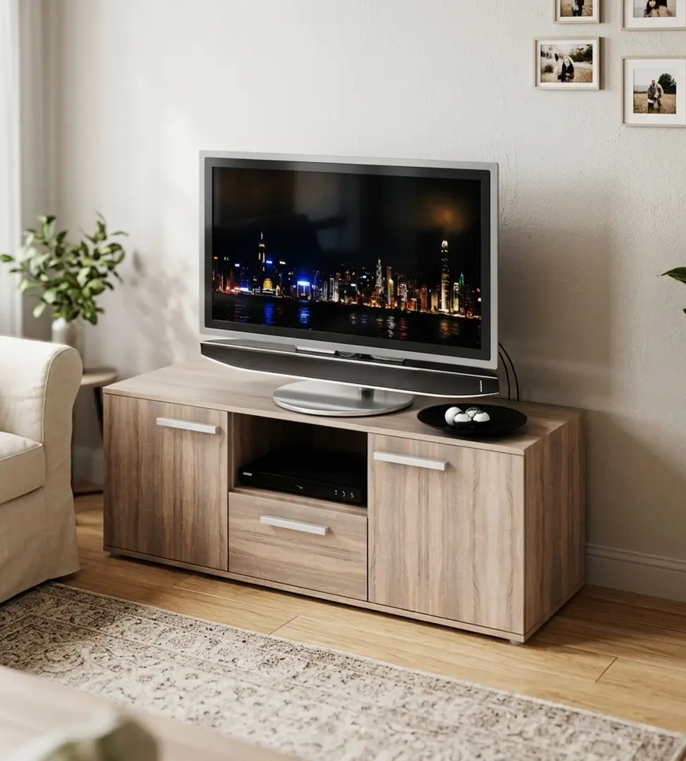 Tumba pentru TV Ikea Besta 120x40x64 Aaspect Stejar Antichizat)
