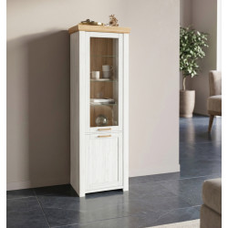 Vitrina Tempo Kondela Sudbury A (Craft Oak Golden/Craft Oak White) Thumb