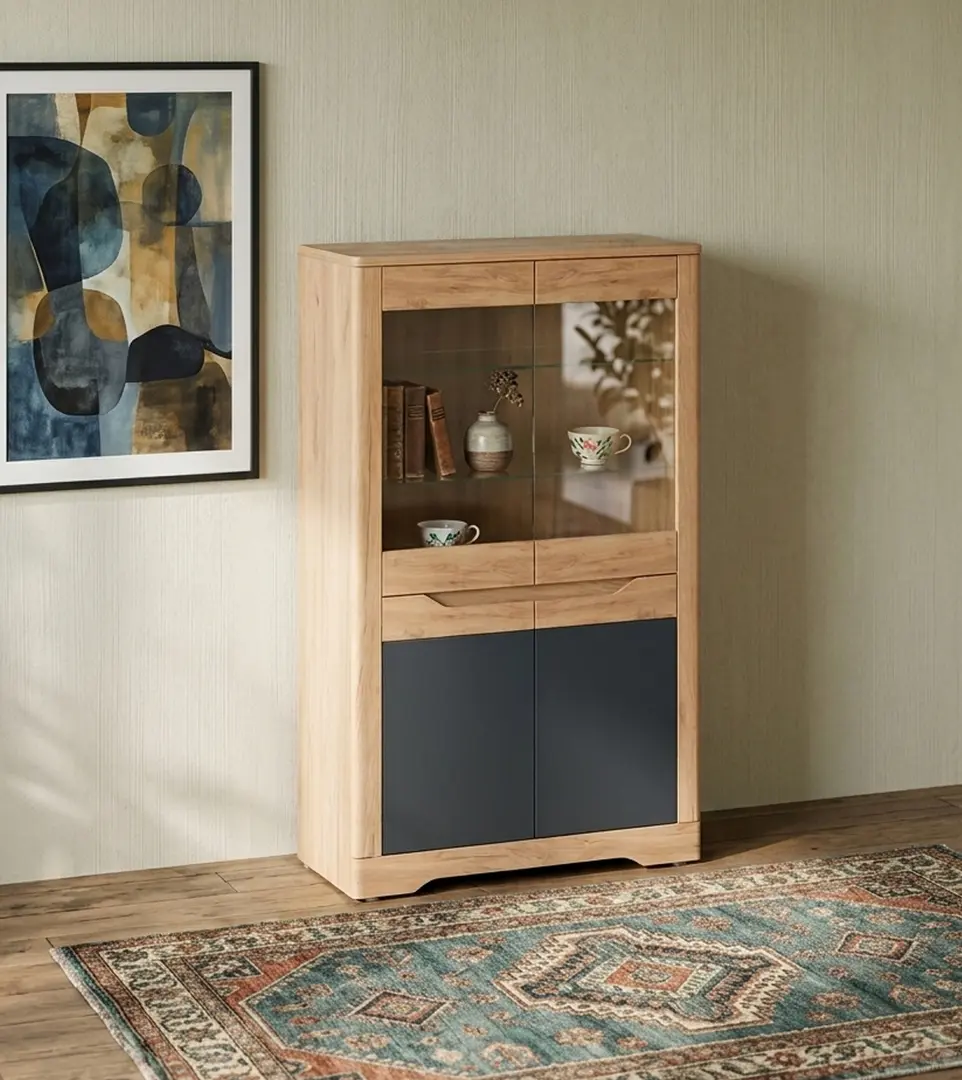 Vitrina Mobhaus Fidel С (Craft Oak Golden/Graphite Gray)