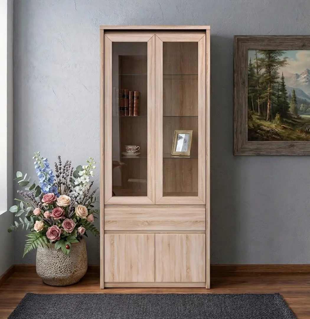 Витрина Tempo Kondela Norty Typ 3 (Sonoma Oak)