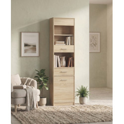 Penal-vitrina Mobhaus Teyo 1D1W1S (Sonoma Oak) Thumb
