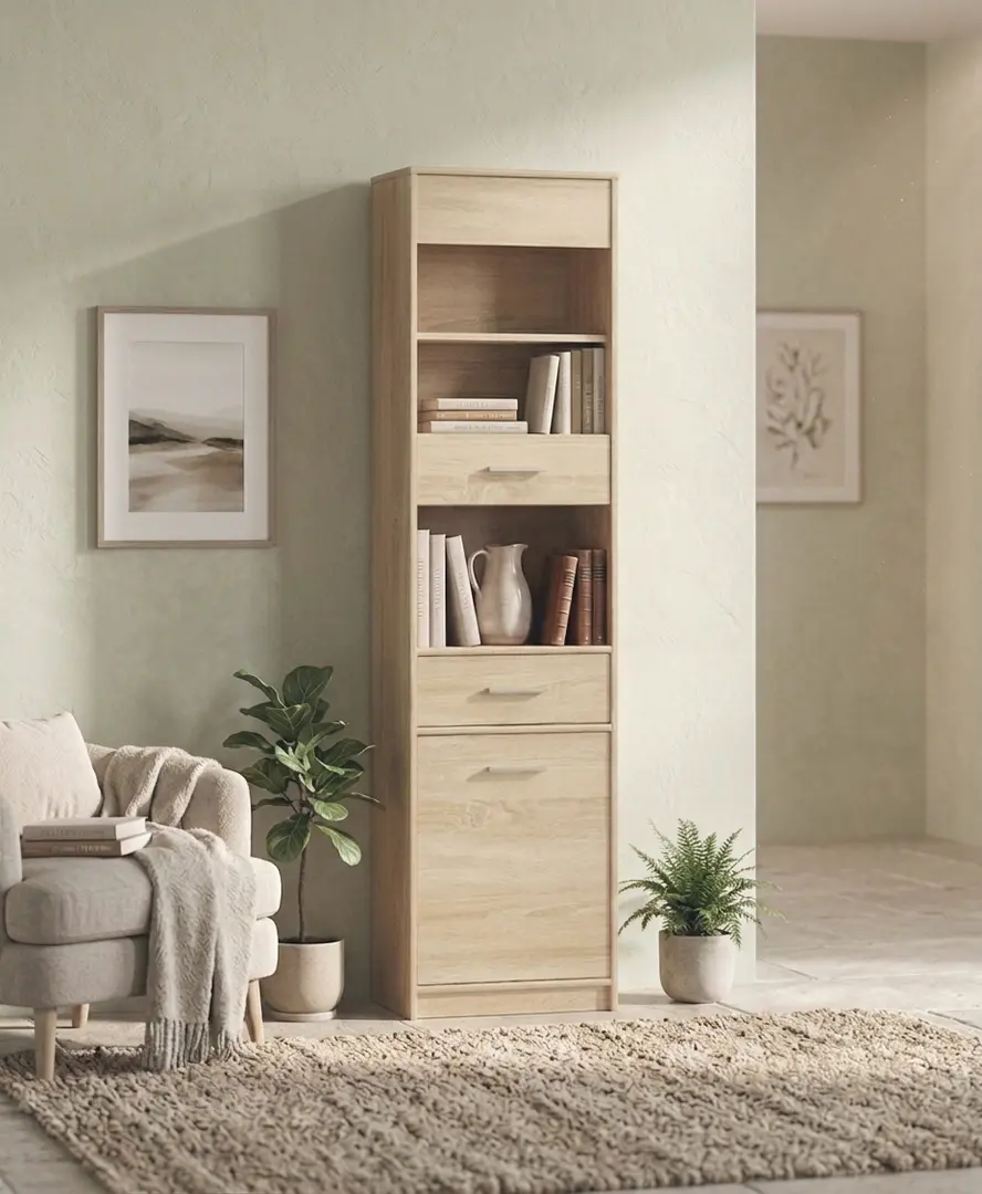 Penal-vitrina Mobhaus Teyo 1D1W1S (Sonoma Oak)