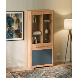 Витрина Mobhaus Fidel H (Craft Oak Golden/Graphite Gray)
