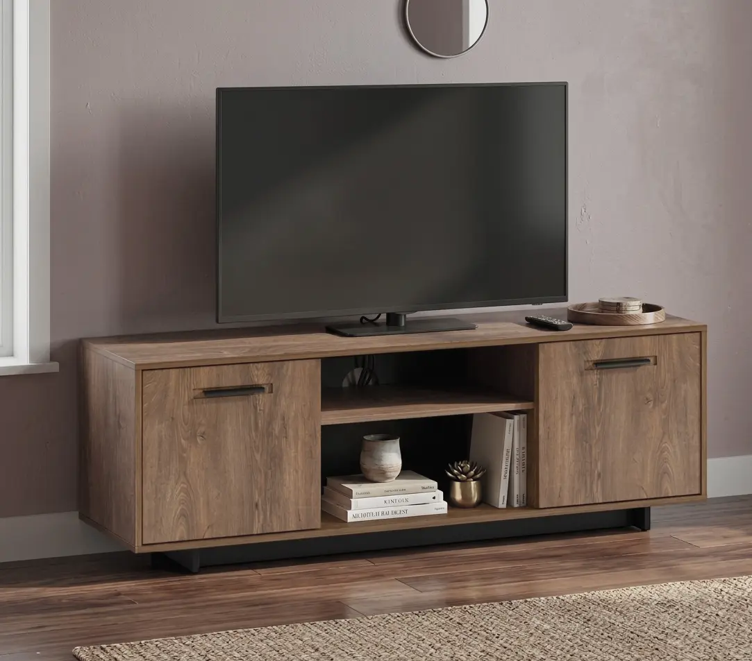 Тумба РТВ Tempo Kondela Delis B (Bolzano Oak/Black)