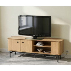 Тумба РТВ Halmar Smart RTV-1 (Natural Oak/Black)