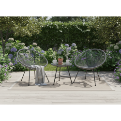 Комплект садовой мебели GardenLine FAT3446 (Grey/Black) Thumb