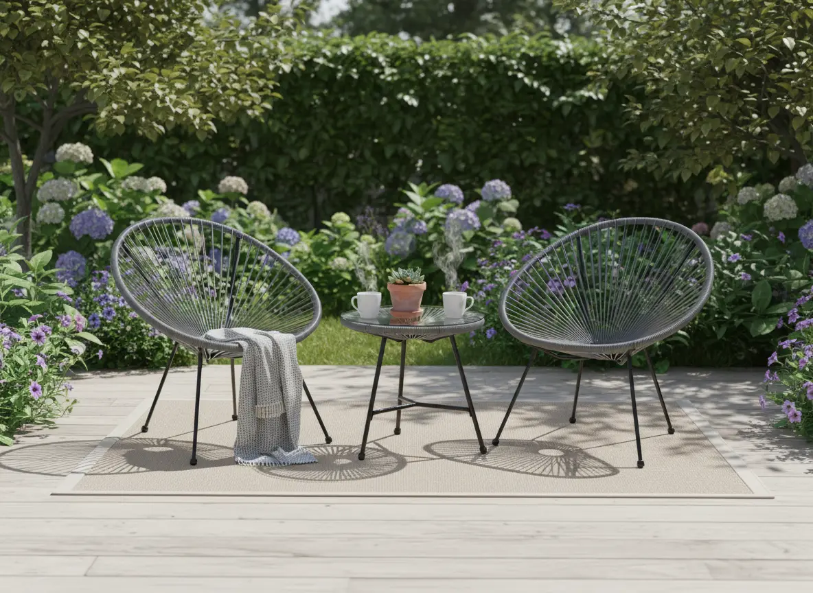 Комплект садовой мебели GardenLine FAT3446 (Grey/Black) - 5