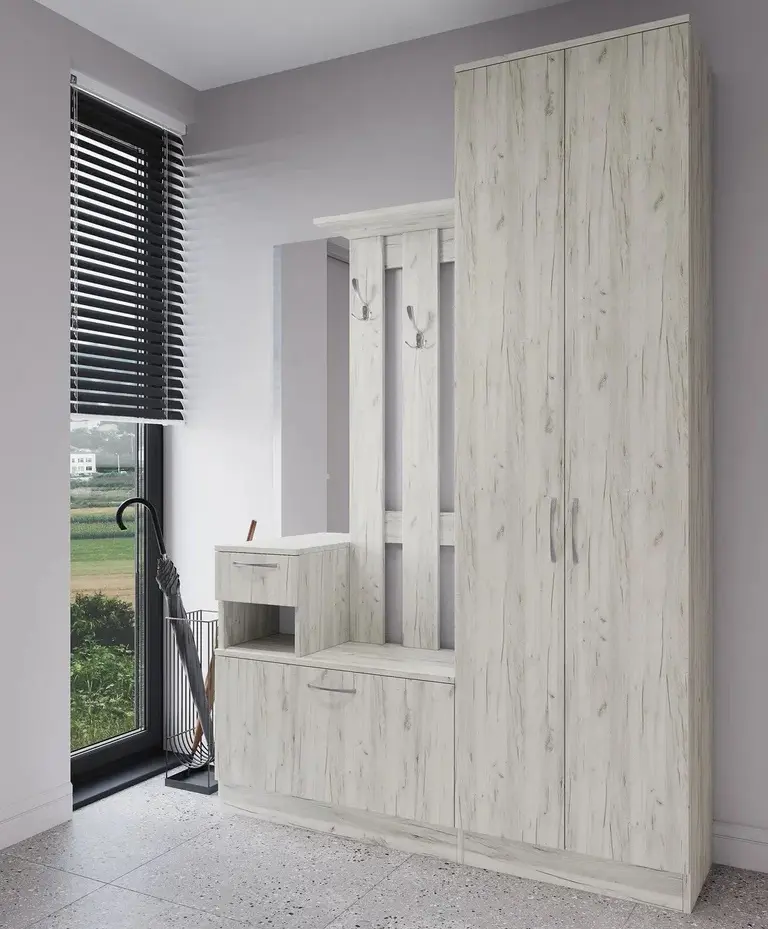 Antreu МЛ-Мебель ML-4 Var1 1.42m (Craft Oak White)