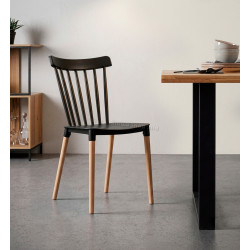 Scaun Prestige Chairs HRC 595 (Black/Natural)