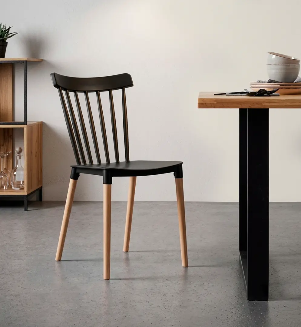 Scaun Prestige Chairs HRC 595 (Black/Natural)