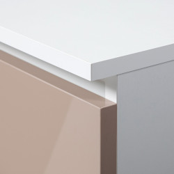 Etajera Akord R60 1SZ4P (White/Cappuccino Gloss) Thumb