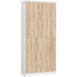 Шкаф Akord R80 2D 8P (White/Sonoma Oak)