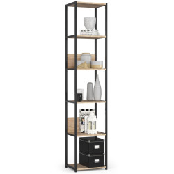 Стеллаж Akord Loft 40 6P (Black/Sonoma Oak) Thumb