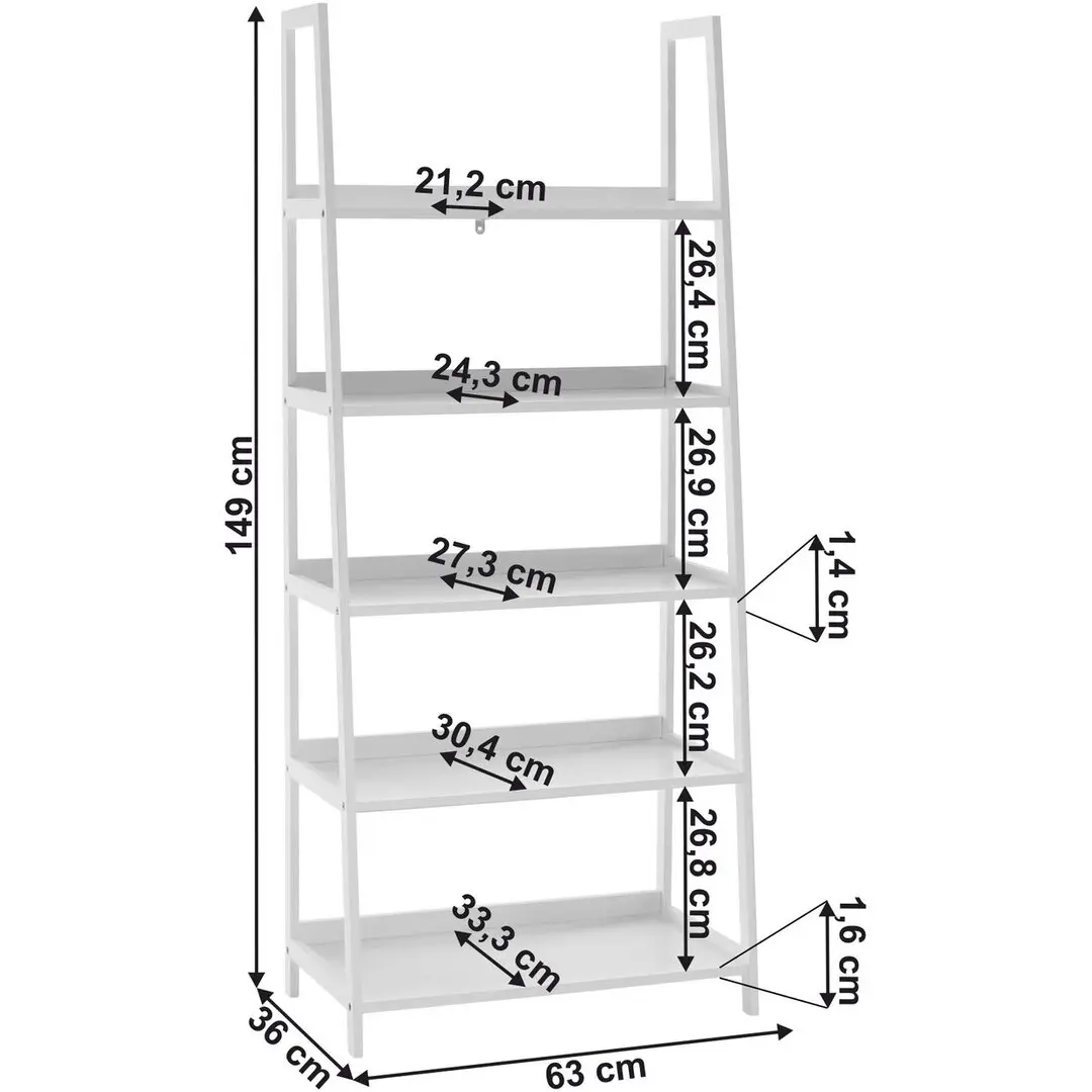 Etajera Tempo Kondela Reon Typ 3 (White) - 10