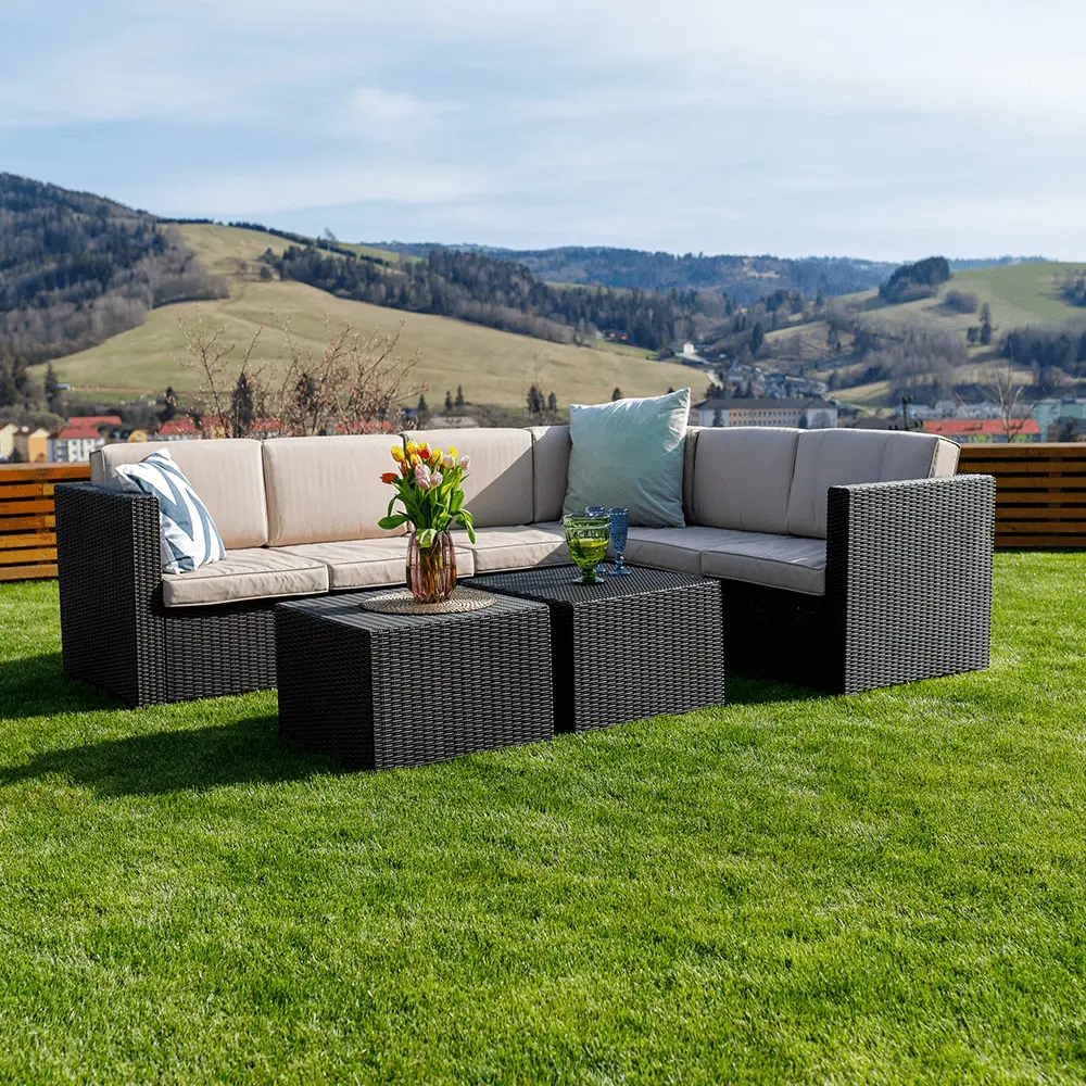 Set mobilier da gradina Tempo Kondela Roden (Brown/Beige)