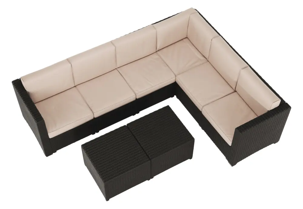 Set mobilier da gradina Tempo Kondela Roden (Brown/Beige) - 6