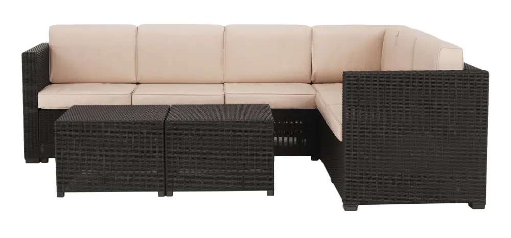 Set mobilier da gradina Tempo Kondela Roden (Brown/Beige) - 3