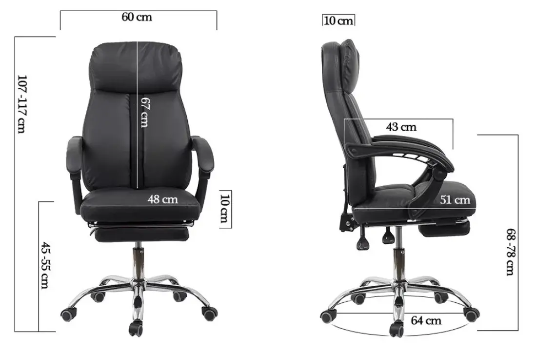 Кресло Prestige Chairs OFF 321 (Black) - 11