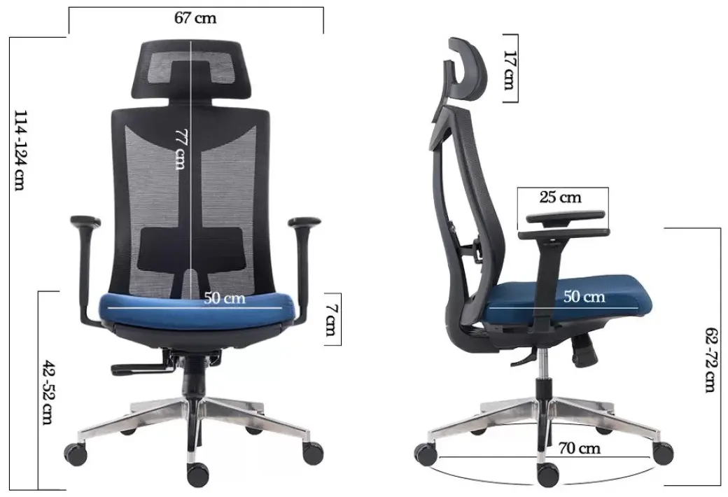 Кресло Prestige Chairs SYYT 9501 (Blue/Black) - 8