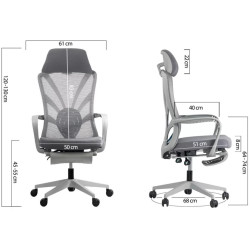 Кресло Prestige Chairs SYYT 9512 (Grey) Thumb