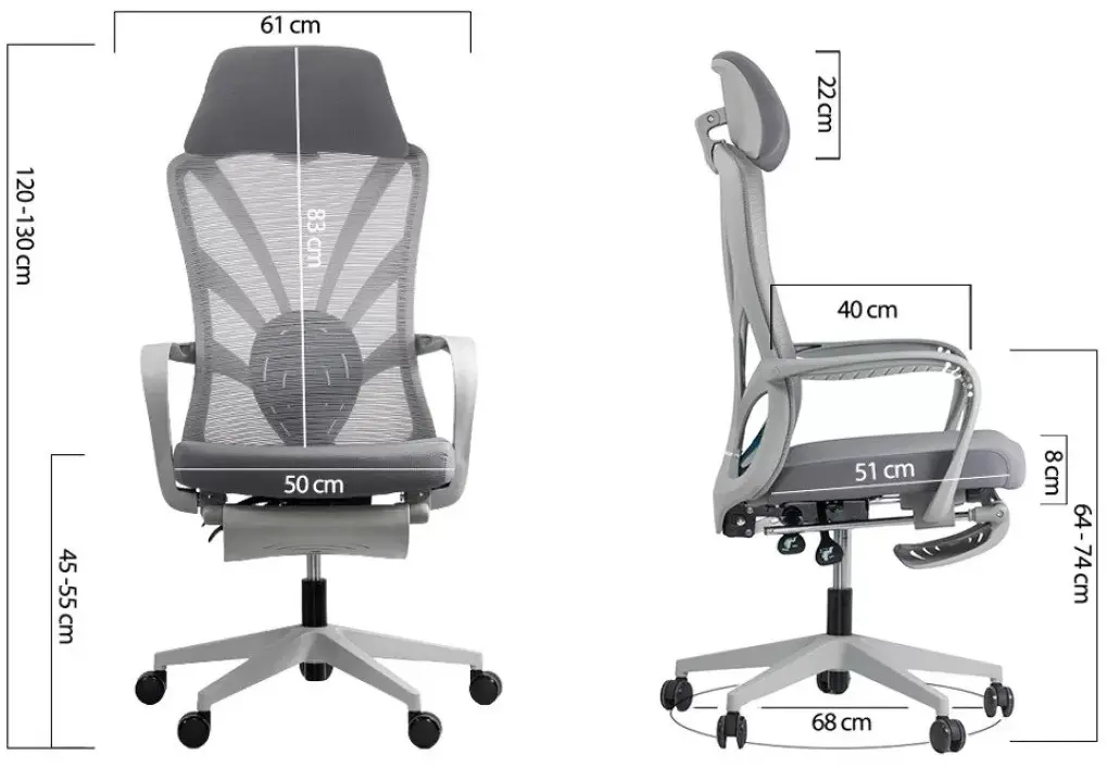 Кресло Prestige Chairs SYYT 9512 (Grey) - 6