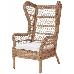 Кресло Ikea Risholmen/Jarpon/Duvholmen с подлокотниками (Белый) Thumb