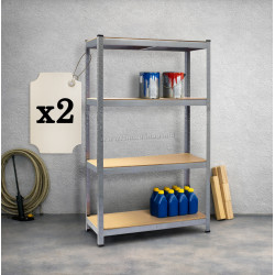 Набор стеллажей Plonos PL-700 470000-2 (Inox/Natural)