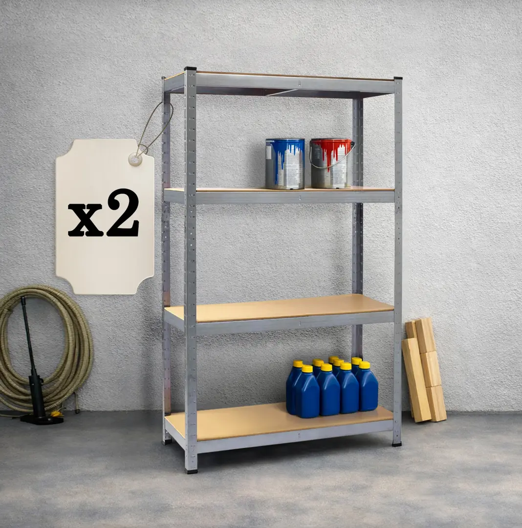 Набор стеллажей Plonos PL-700 470000-2 (Inox/Natural)