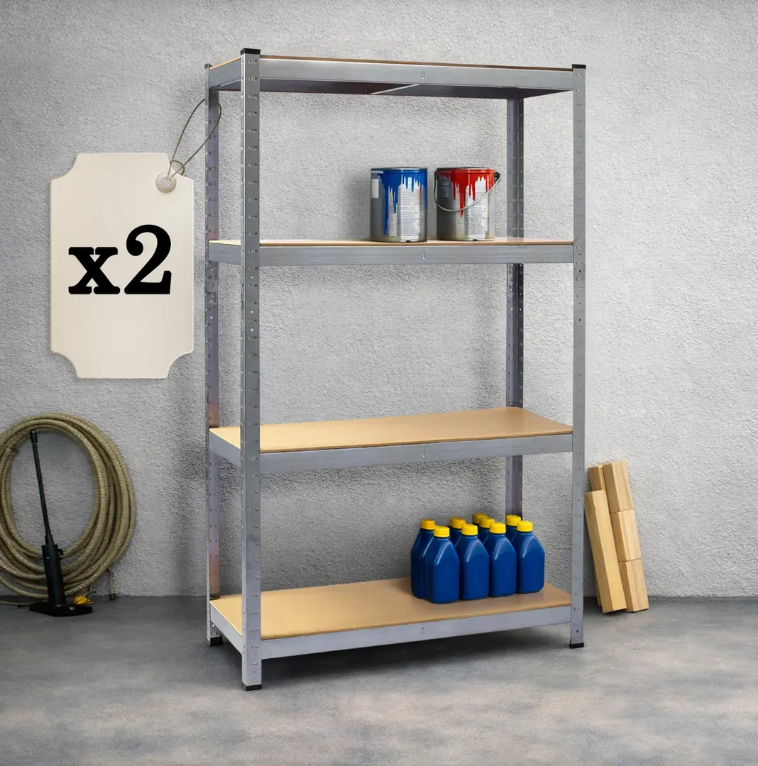 Набор стеллажей Plonos PL-702 470200-2 (Inox/Beige)