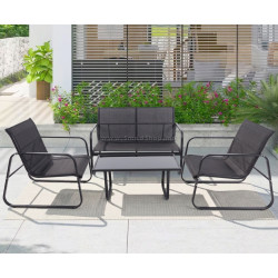 Set mobilier de gradina FunFit Garden 4878 (Black)