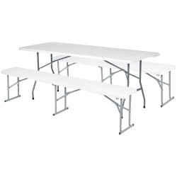 Set mobilier de gradina Plonos 440300 (White) Thumb