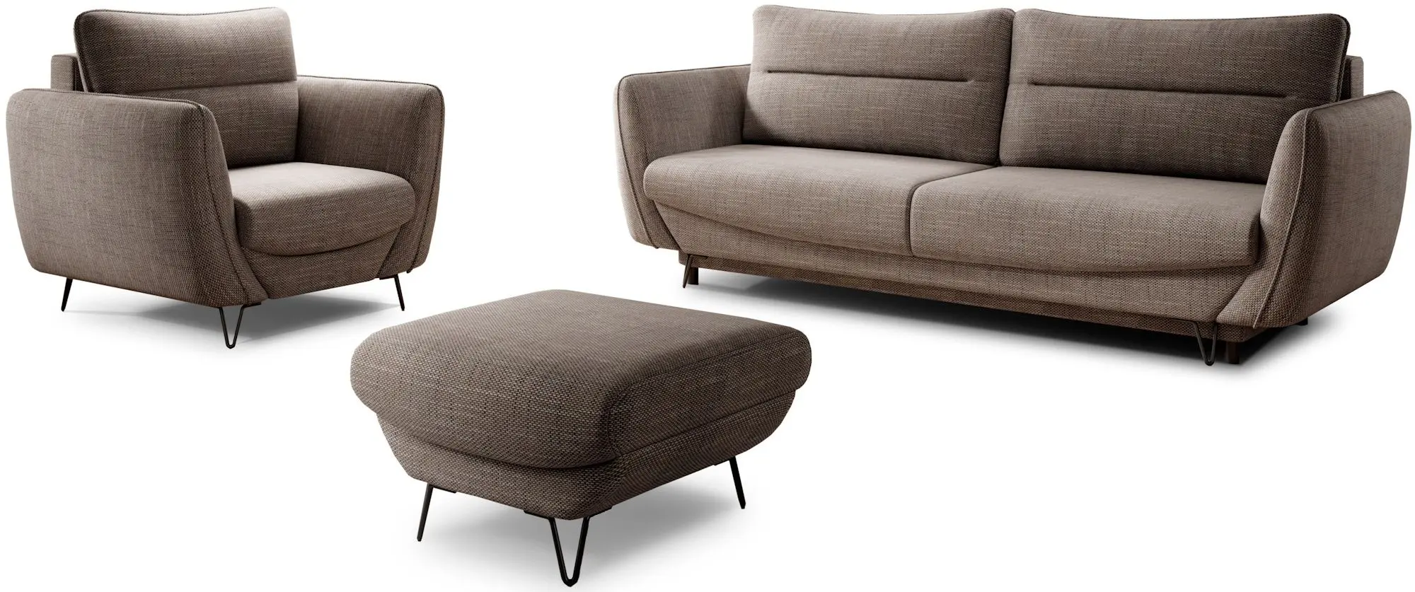 Set de mobila moale Eltap Silva Marte 20 (Beige)