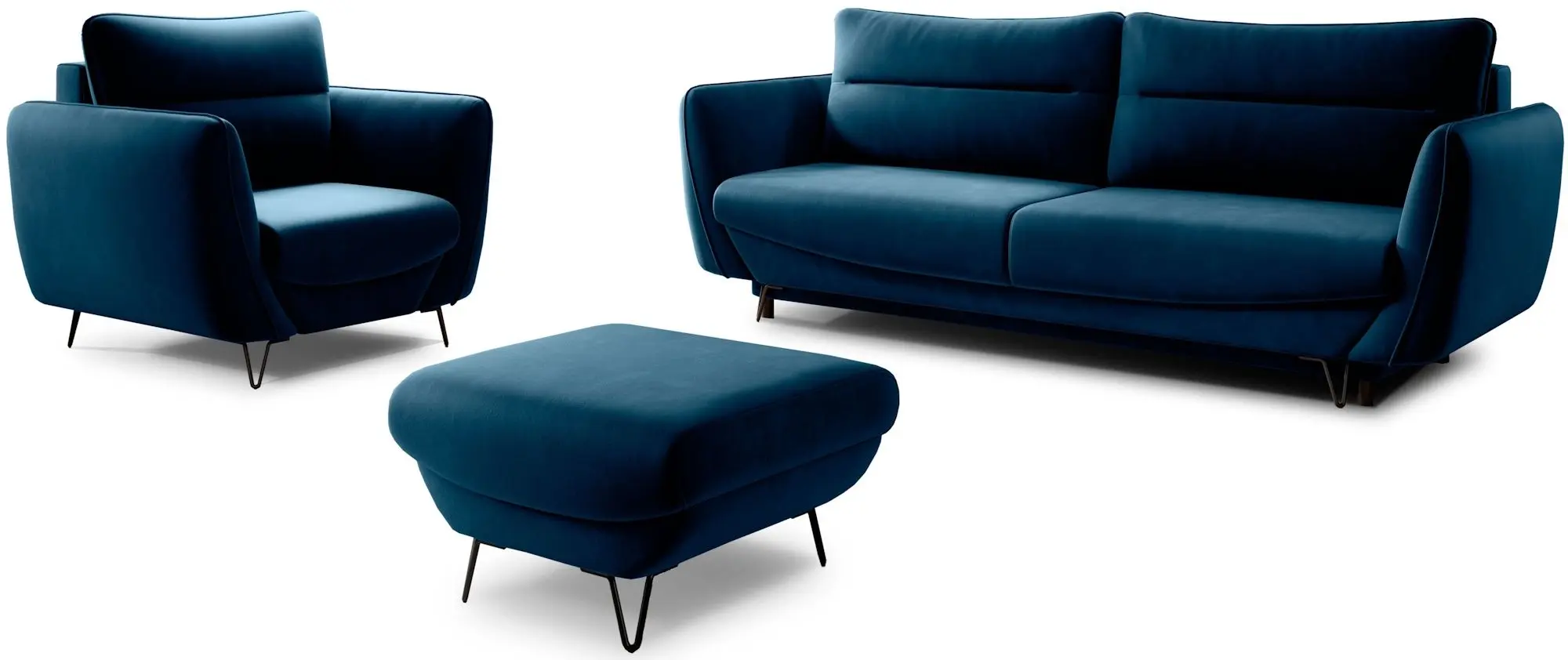 Набор мягкой мебели Eltap Silva Lukso 40 (Blue)