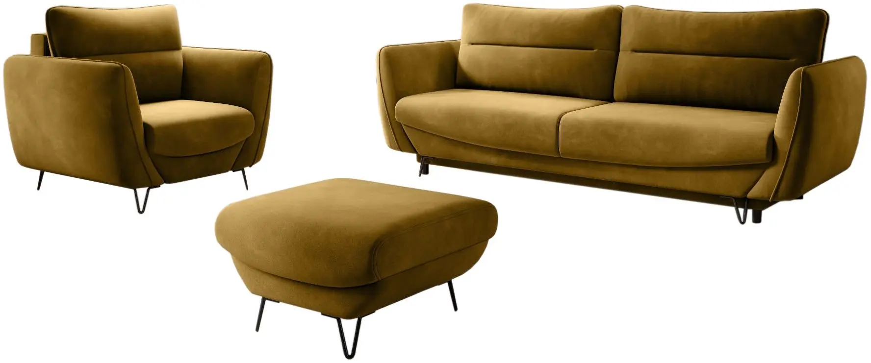 Набор мягкой мебели Eltap Silva Loco 45 (Mustard)