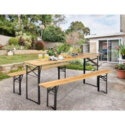 Комплект садовой мебели Costway OP70433 (Natural/Black)