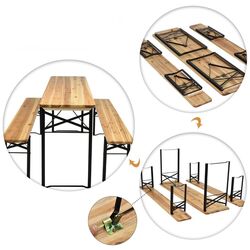 Set mobilier de gradina Costway OP70433 (Natural/Black) Thumb