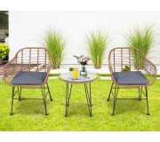 Set mobilier de gradina Costway OP70837GR (Brown/Grey)