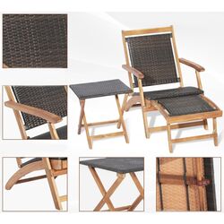 Комплект садовой мебели Costway HW70244 (Brown/Natural) Thumb