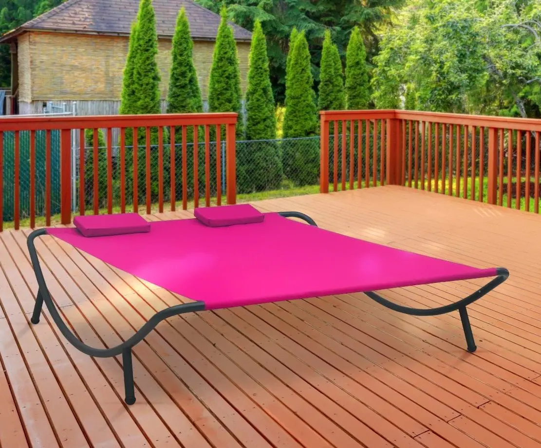 Шезлонг VidaXL 313532 (Pink)