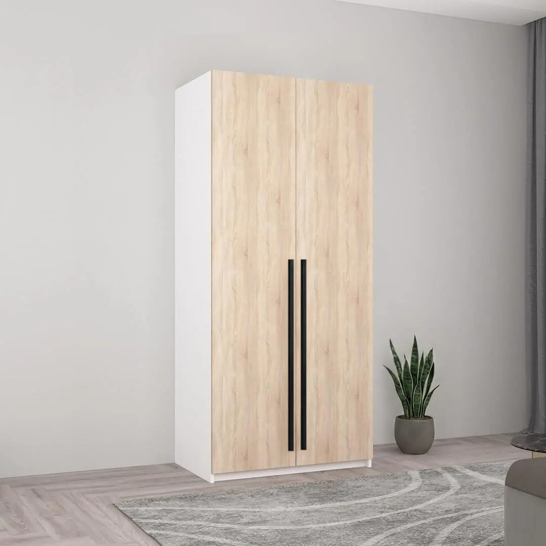 Шкаф Mobildor Smart-Home штанга 0.90x0.56x2.0 (White/Sonoma Oak)