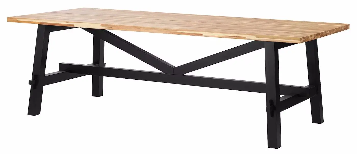 Masa Ikea Skogsta 160x81x74cm (Acacia/Negru)